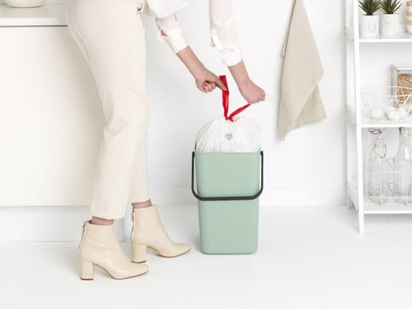 Brabantia Sort & Go Skraldespand - 25 l - Jadegrøn