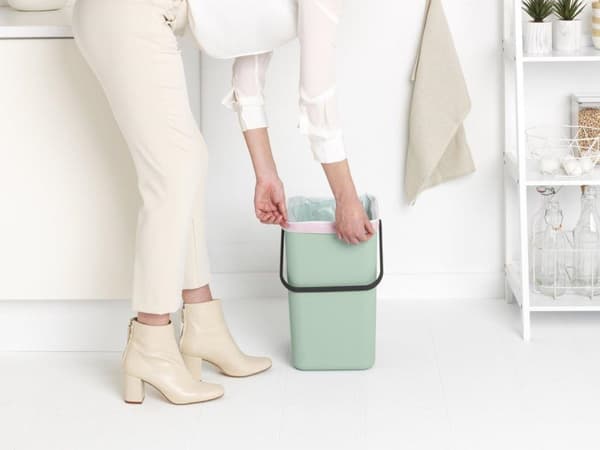 Brabantia Sort & Go Skraldespand - 25 l - Jadegrøn