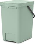 Miniatyrbillede 8 af 11: Brabantia Sort & Go Skraldespand - 25 l - Jadegrøn