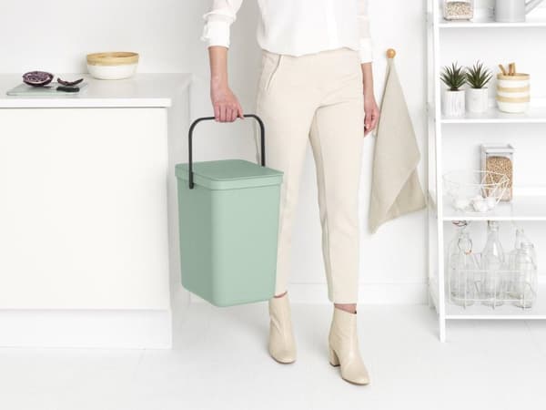 Brabantia Sort & Go Skraldespand - 25 l - Jadegrøn