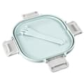 Miniatyrbillede 4 af 8: Xavax salatboks to go, dressingbeholder, topper 3 rum, bestik, 1,4l, pastelblå (00181584)