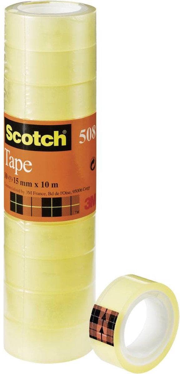 Selvklæbende tape Scotch 508 15mmx10m gennemsigtig