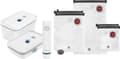 Pikkukuva 1 / 11: Zwilling Fresh & Save Vacuum Sealer - 8-osainen aloitussarja Vacuum Sealer - La Mer Blue - Tyhjiöpussit (5x) - Muovinen tyhjiösäiliö (2x) - Tyhjiöpump
