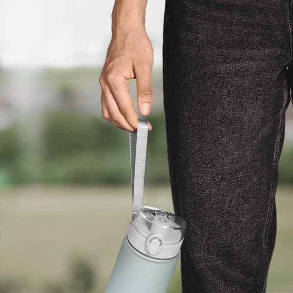 Xavax Sport drikkedunk, 500ml, lækagesikker, løkke, lukkes med én hånd, blå