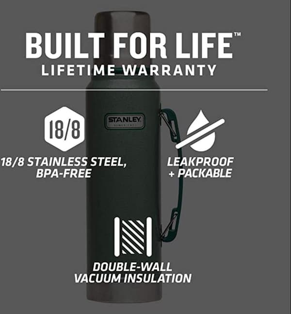 Stanley The Stacking Beer Pint 0,47l - Kopp - Hammertone Grön