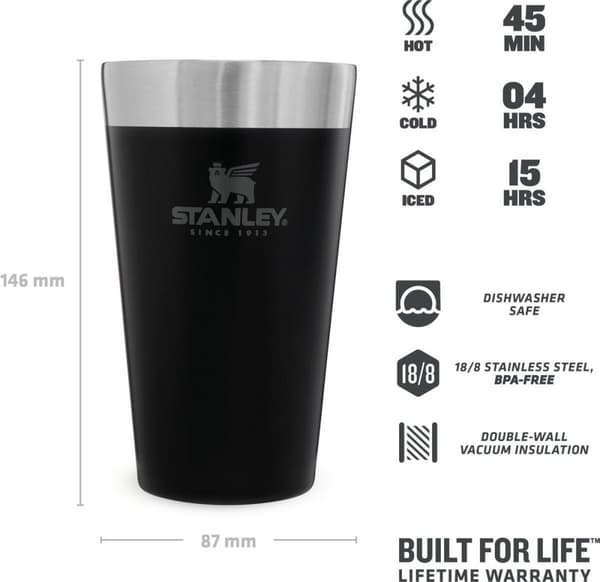 Stanley The Stacking Beer Pint 0,47l - Kop - Mat Sort