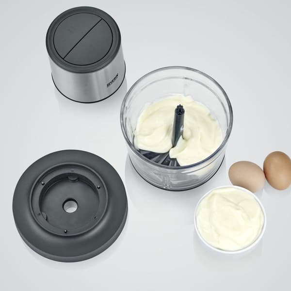 Severin KM 3866 - Elhakker - Sort/rustfrit stål