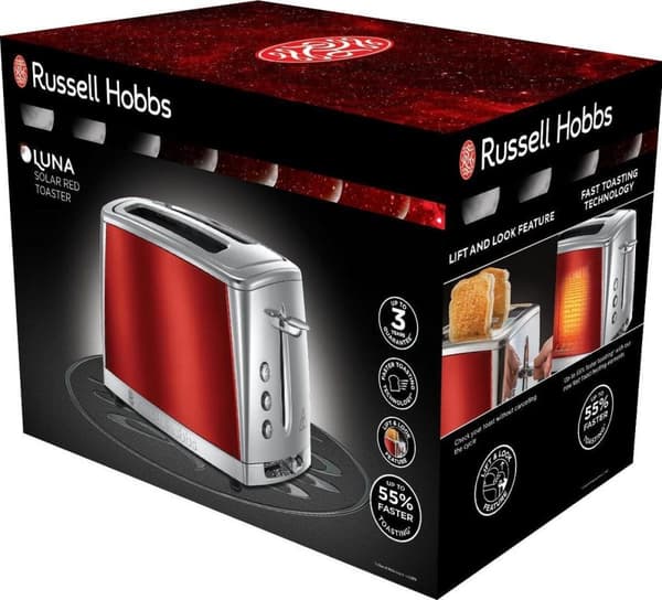 Russell Hobbs 23220-56 Luna Solar Red - Brødrister
