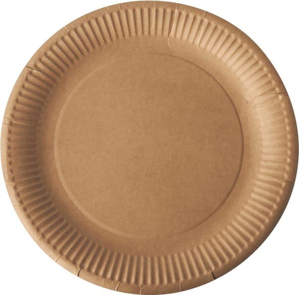 50 x pahvilautasia Nature Kraft pahvi 23cm /Kertakäyttöastiat - Juhla/syntymäpäivä/BBQ/Pikniklautaset Ympäristöystävällinen, biohajoava /Kertakäyttöis