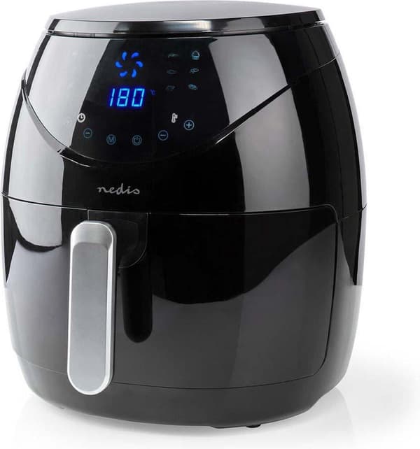 Nedis Hot Air Fryer | 6,5l | Timer: 60 min | Digital | Sort