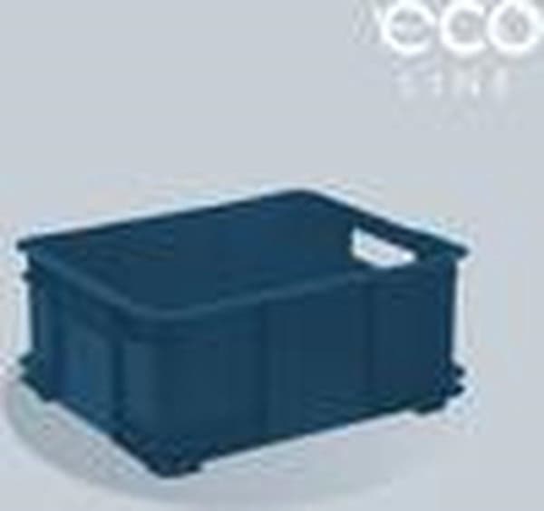Eurobox L Opbevaringsboks, Eco Plastic (PP), 43 x 35 x 17,5 cm, 20 l, blå