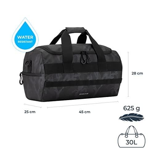 Riva rejsetaske Sherwood 30L grå camo 7641 (7641 NAVY CAMO)