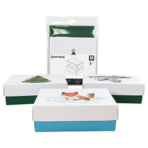 BUNTBOX Christmas set size M Aquarel gift boxes 1.1 kg white 17.0 x 11.0 x 6.0 cm (2009-26)