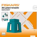 Miniatyrbild 5 av 5: Fiskars 1059568 3D Paper Jewel Lantern Stencil, White Lantern Stencil, For Creating 3D Shapes, Plastic (1059568)