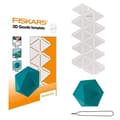 Pikkukuva 5 / 5: Fiskars 1059566 3D Paper Jewel Muovinen valkoinen geodimalli 3D-muotojen luomiseen (1059566)