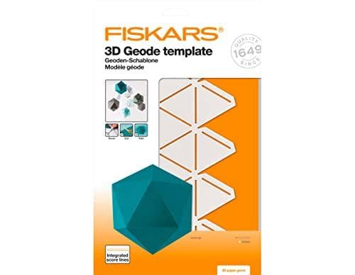 Fiskars 1059566 3D Paper Jewel Muovinen valkoinen geodimalli 3D-muotojen luomiseen (1059566)