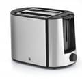 Pikkukuva 2 / 9: WMF Bueno Pro - 2 levyä - musta - hopea - ruostumaton teräs - taso - kiertosäädin - 870 W - 220 - 240 V (0414130011)