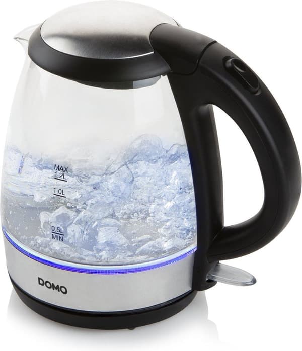 Domo DO9218WK - Vattenkokare - 1,2L - Upplyst - Glas