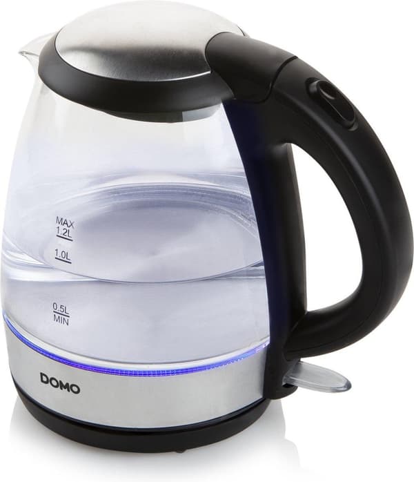 Domo DO9218WK - Vattenkokare - 1,2L - Upplyst - Glas