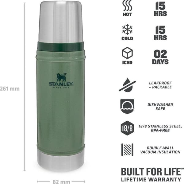Stanley The Legendary Classic Bottle 0,75L - termospullo - Hammertone Green
