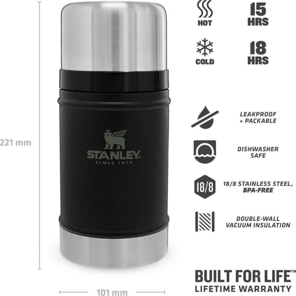 Stanley The Legendary Classic Food Jar 0,7L - termokande - Mat Sort