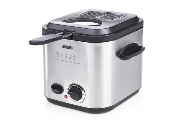 Princess Classic Mini 182611 - Fondue/Fryer-yhdistelmä - Ruostumaton teräs - 1,2 litraa - 200 g ranskalaisia - 840 wattia