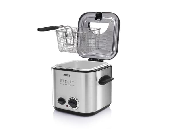 Princess Classic Mini 182611 - Fondue/Fryer-yhdistelmä - Ruostumaton teräs - 1,2 litraa - 200 g ranskalaisia - 840 wattia