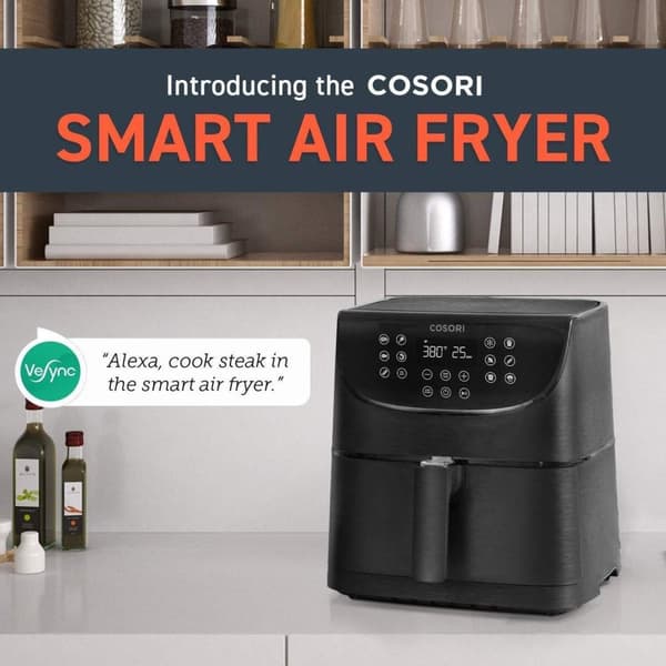 Cosori-CS158 AFRXB-Kuumailmakeitin-App-ohjaus-5,5 litraa-musta