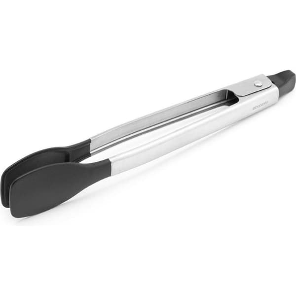 Brabantia profiili keittiöpihdit ruostumatonta terästä/musta
