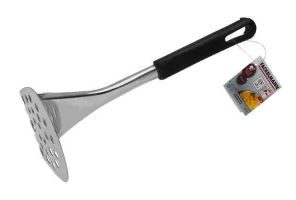Fackelmann Kartoffelmoser 24 cm rustfrit stål/sort
