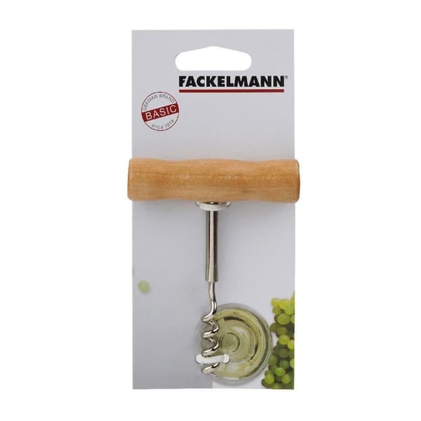Fackelmann Basic korkkiruuvi 10,5 cm puu/kromi