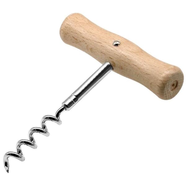 Fackelmann Basic Proptrækker 10,5 cm Træ/Krom