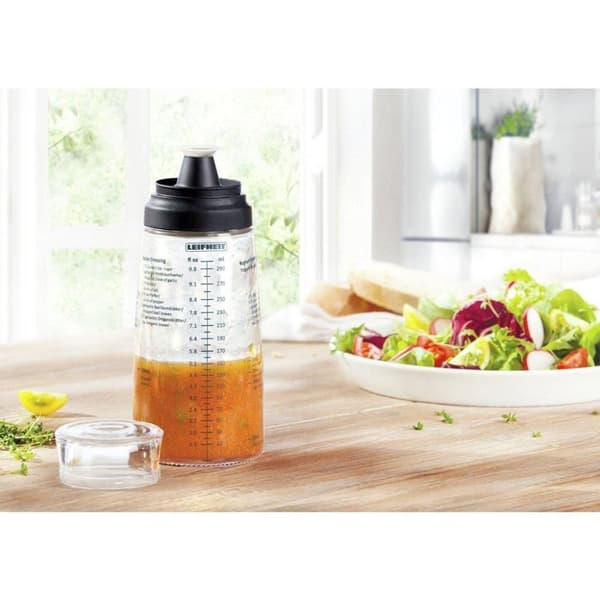 Leifheit 3195 Proline Dressing Shaker 300 ml lasi/musta
