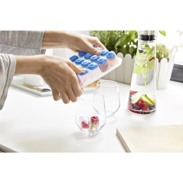 Tefal Masterseal Ice Cube Box 24 jääkuutiolle sininen/läpinäkyvä