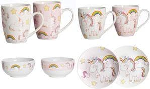 Ritzenhoff & Breker "UNICORN" kahvimukit, 0,35 l posliinia, konepesun kestävä, - 6 kpl (31676)