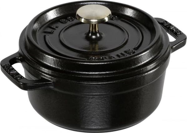 Staub Cocotte - enkelpanna - svart - gjutjärn - 0,4 l - 1 stycke(r) - 12 cm (40509-471)