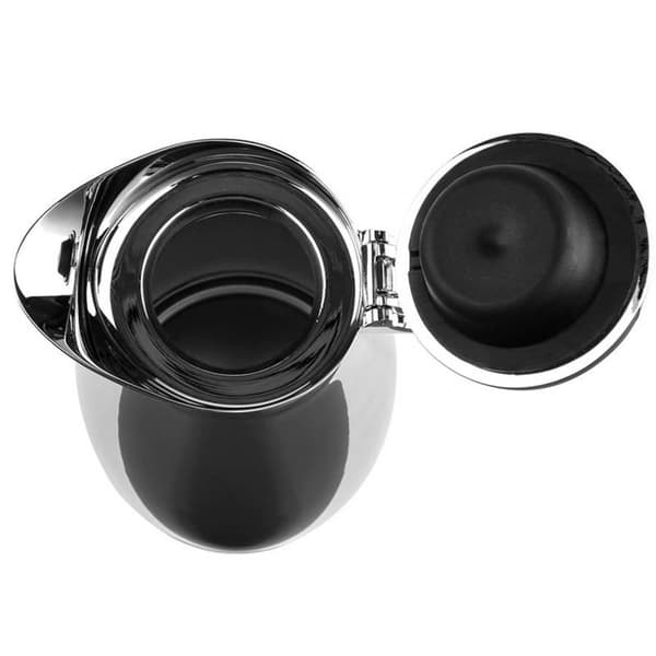 emsa vakuumkande ELEGANZA, 0,6 liter, rustfrit stål vakuumisoleret rustfrit stål kolbe, komfortabel enhånds - 1 stk (502488)