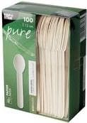 PAPSTAR papperskaffesked "ren", längd: 130 mm, vit, tillverkad av livsmedelssäkert papper, FSC-certifierad, stabil, - 1 st (88068)