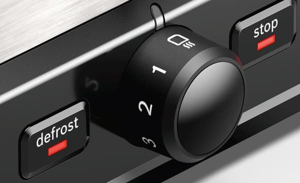 Bosch TAT5P420 Leivänpaahdin 2 siivua 970 W musta - ruostumaton teräs (TAT5P420)