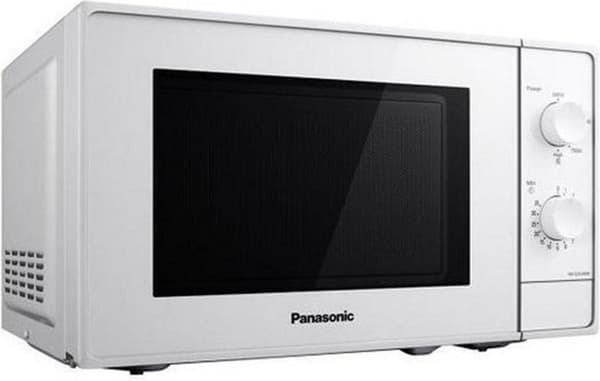 Panasonic NNN-E20JWMEPG Mikrobølgeovn, 20 liter, tallerkendiameter: 25 cm, 800 W, 46 decibel, hvid 26 x 44 x 44 cm (NN-E20JWMEPG)