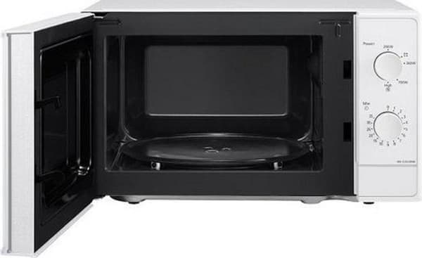 Panasonic NNN-E20JWMEPG Mikrobølgeovn, 20 liter, tallerkendiameter: 25 cm, 800 W, 46 decibel, hvid 26 x 44 x 44 cm (NN-E20JWMEPG)