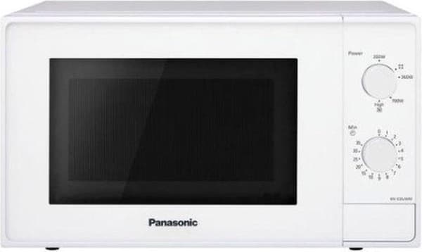 Panasonic NNN-E20JWMEPG Mikrobølgeovn, 20 liter, tallerkendiameter: 25 cm, 800 W, 46 decibel, hvid 26 x 44 x 44 cm (NN-E20JWMEPG)