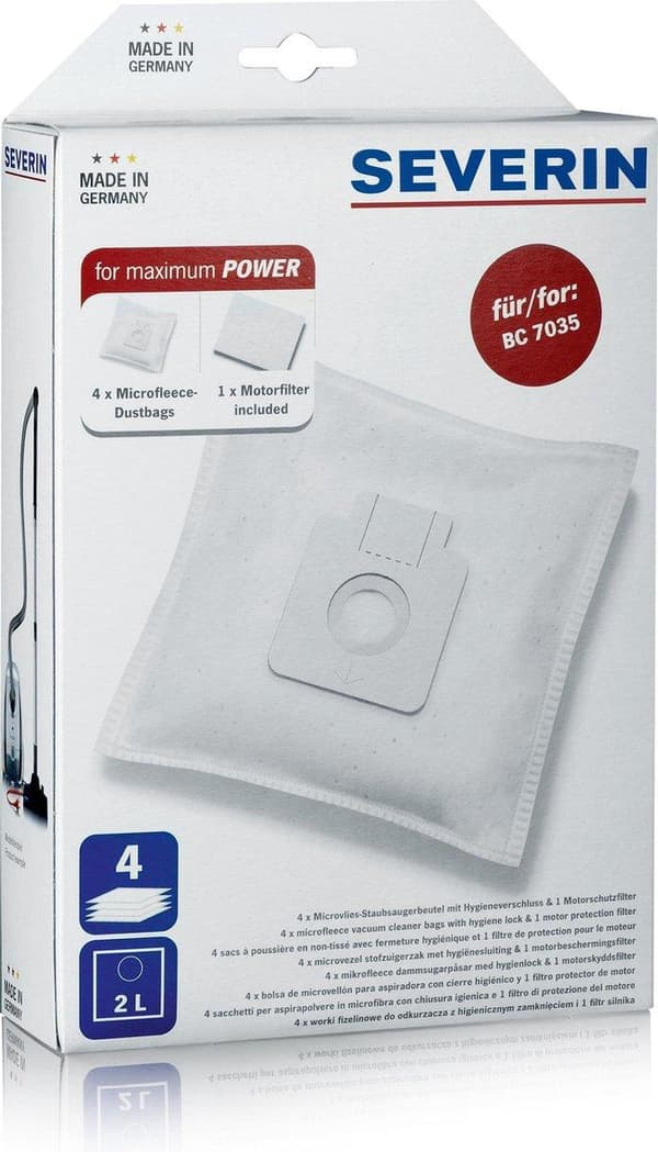 Severin SB7211 dammpåse set vit (SB7211)