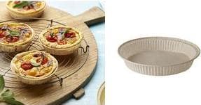 PAPSTAR "ren" bageform, rund, 600 ml, brun, lavet af bagepapir med silikonelag, egnet til frysning - 1 stk (87111)