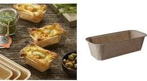 PAPSTAR "ren" bageform, firkantet, 167 ml, brun, lavet af bagepapir med silikonelag, egnet til frysning - 1 stk (87113)