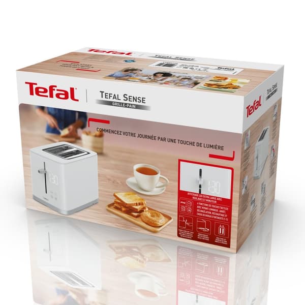 Tefal Sense Toaster - 2 skive(r) - Hvid - Touch - LED - Kina - 850 W (TT6931)