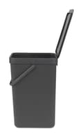 Miniatyrbild 8 av 10: Brabantia Sort & Go-behållare 16l mörkgrå (109966)