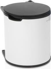 Brabantia 428081 soptunna 15 L Rund Svart - Vit (428081)