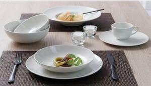 Ritzenhoff & Breker lautaset "CASABLANCA", 260 mm posliinia, konepesun kestävä, halkaisija: 260 mm - 6 kpl (421019)