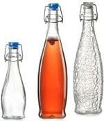 Ritzenhoff & Breker "Moritz" glasflaske, 1 liter med wire clip lukning, tåler opvaskemaskine - 6 stk (119381)